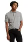 Ralph Lauren slim fit polo grijs melange