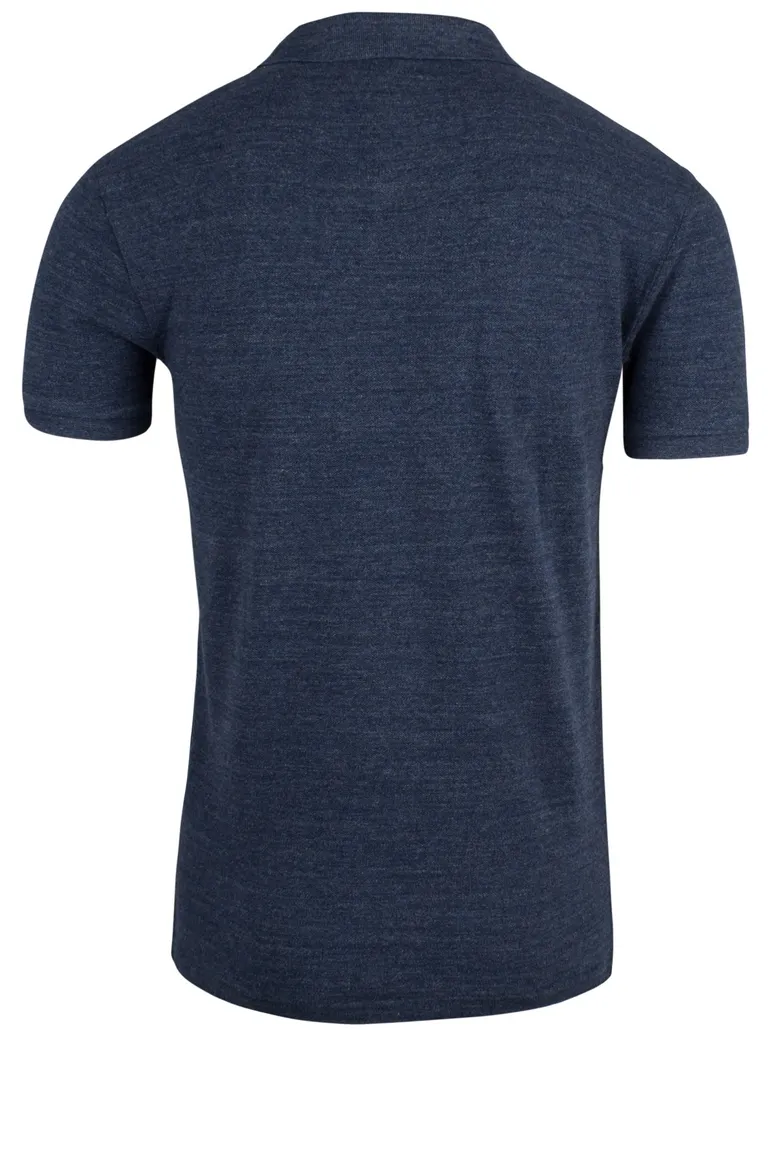 Ralph Lauren poloshirt blauw melange slim fit