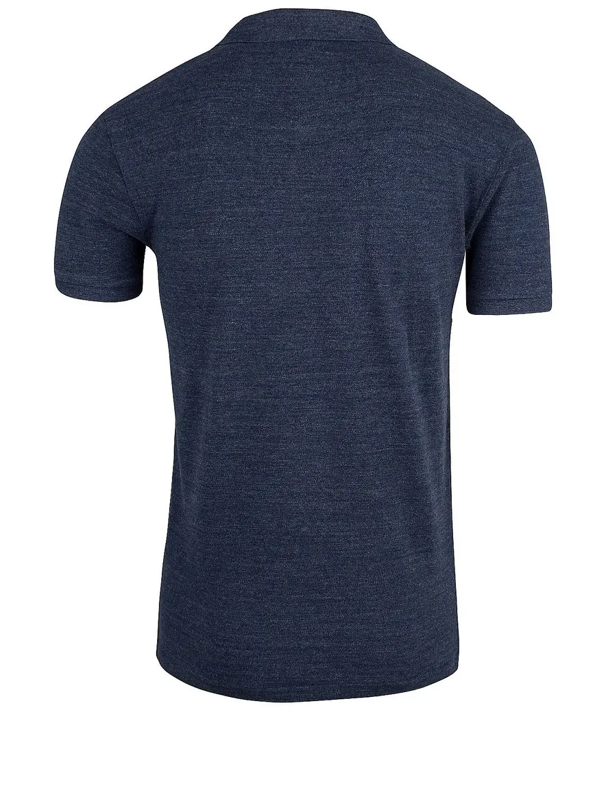Ralph Lauren poloshirt blauw melange slim fit