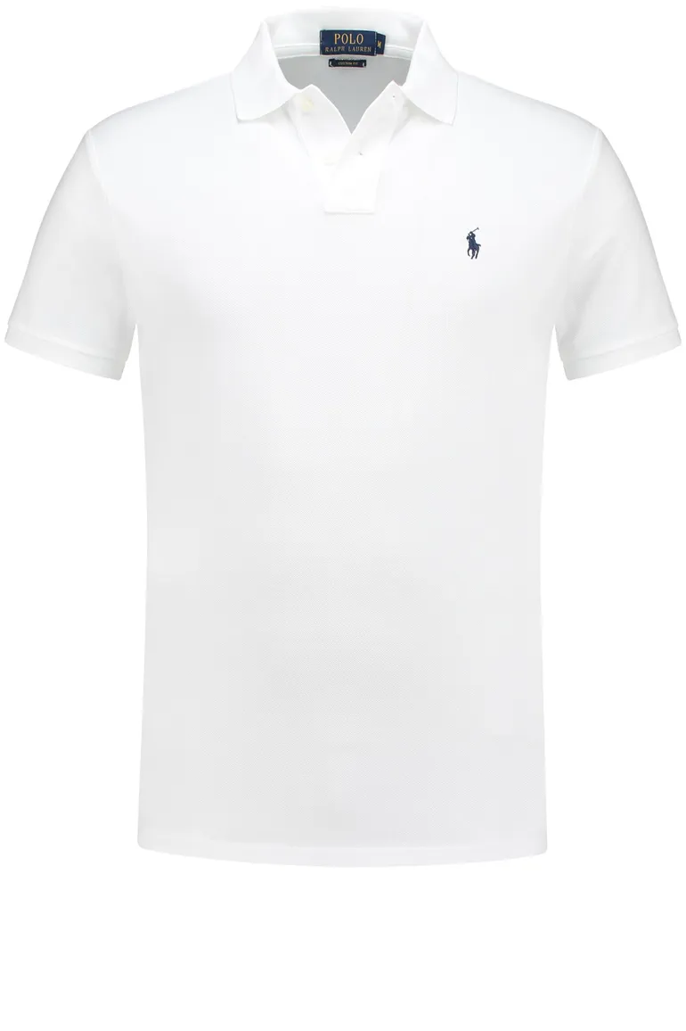 Ralph Lauren wit poloshirt Custom Fit