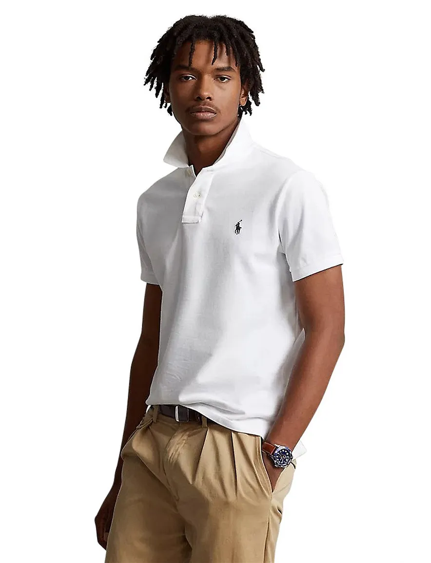 Polo Ralph Lauren polo normale fit wit effen katoen