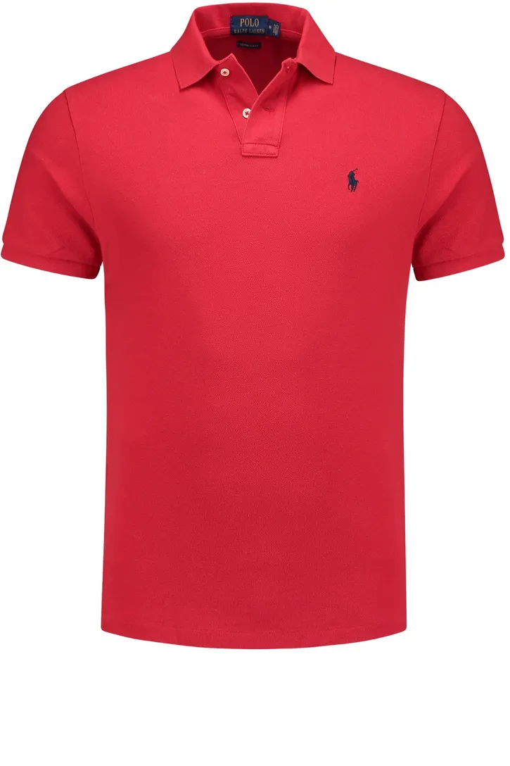 Poloshirt Ralph Lauren rood Custom Sim Fit