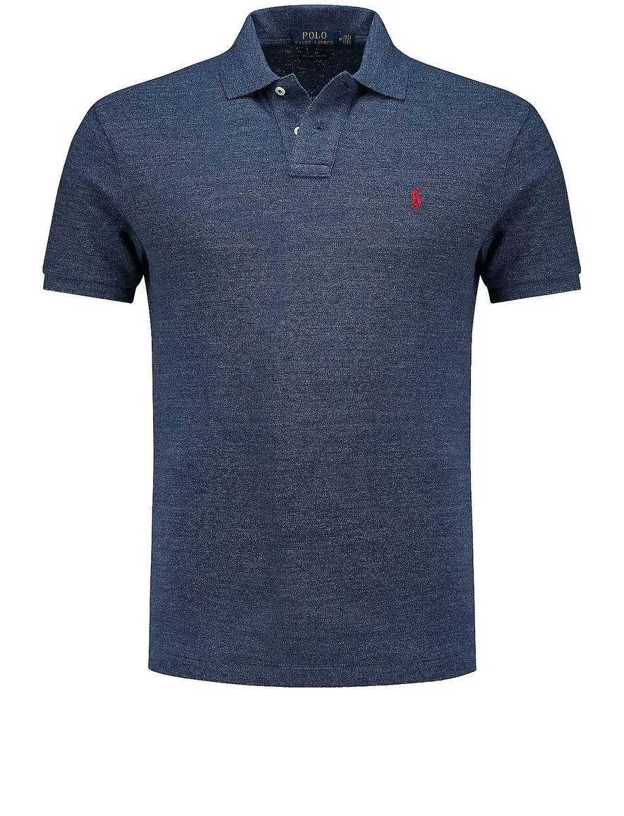 Polo Ralph Lauren polo 2 knoops normale fit blauw effen