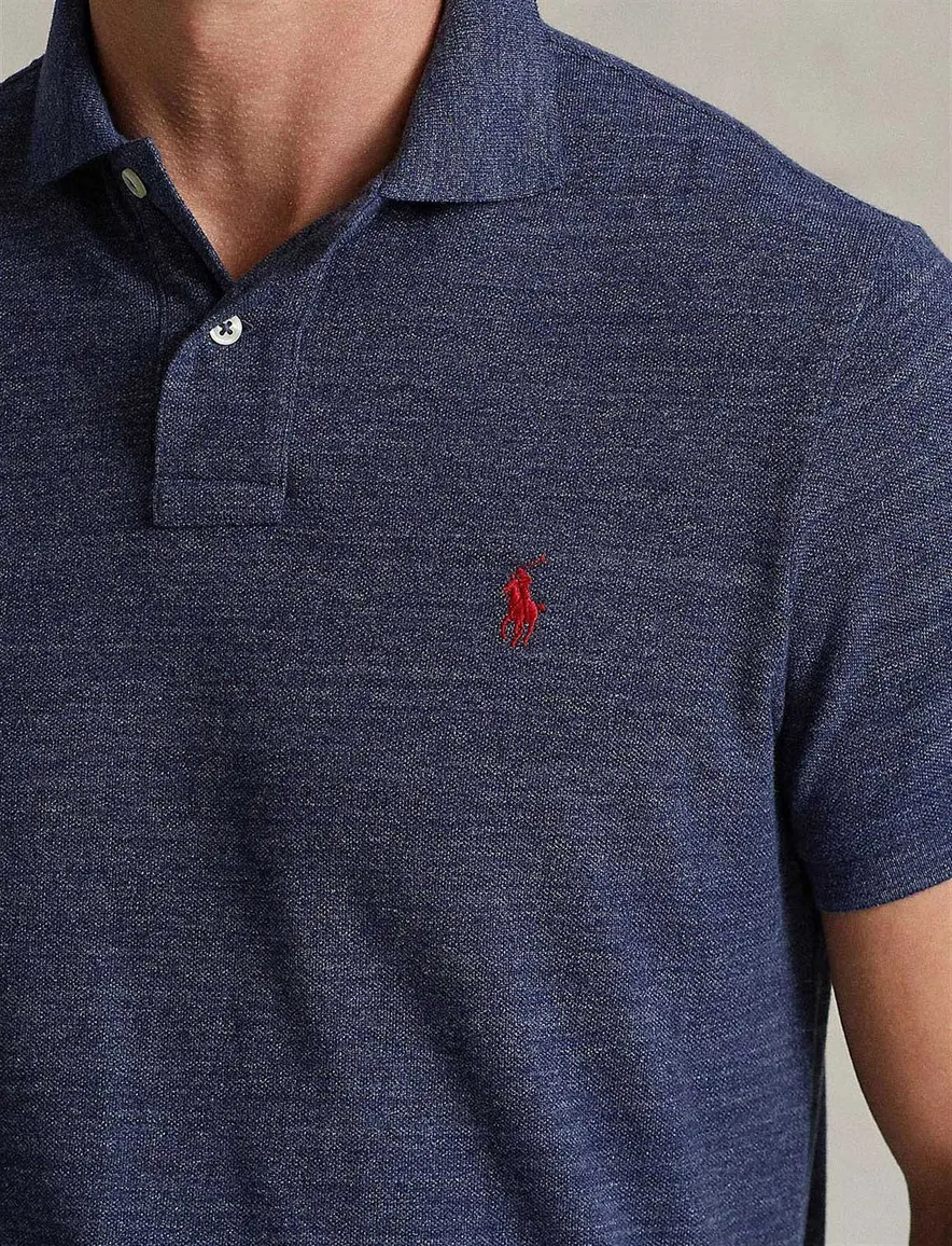 Polo Ralph Lauren polo 2 knoops normale fit blauw effen