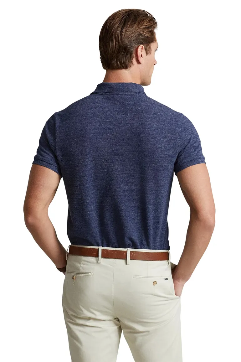 polo Polo Ralph Lauren blauw effen katoen normale fit