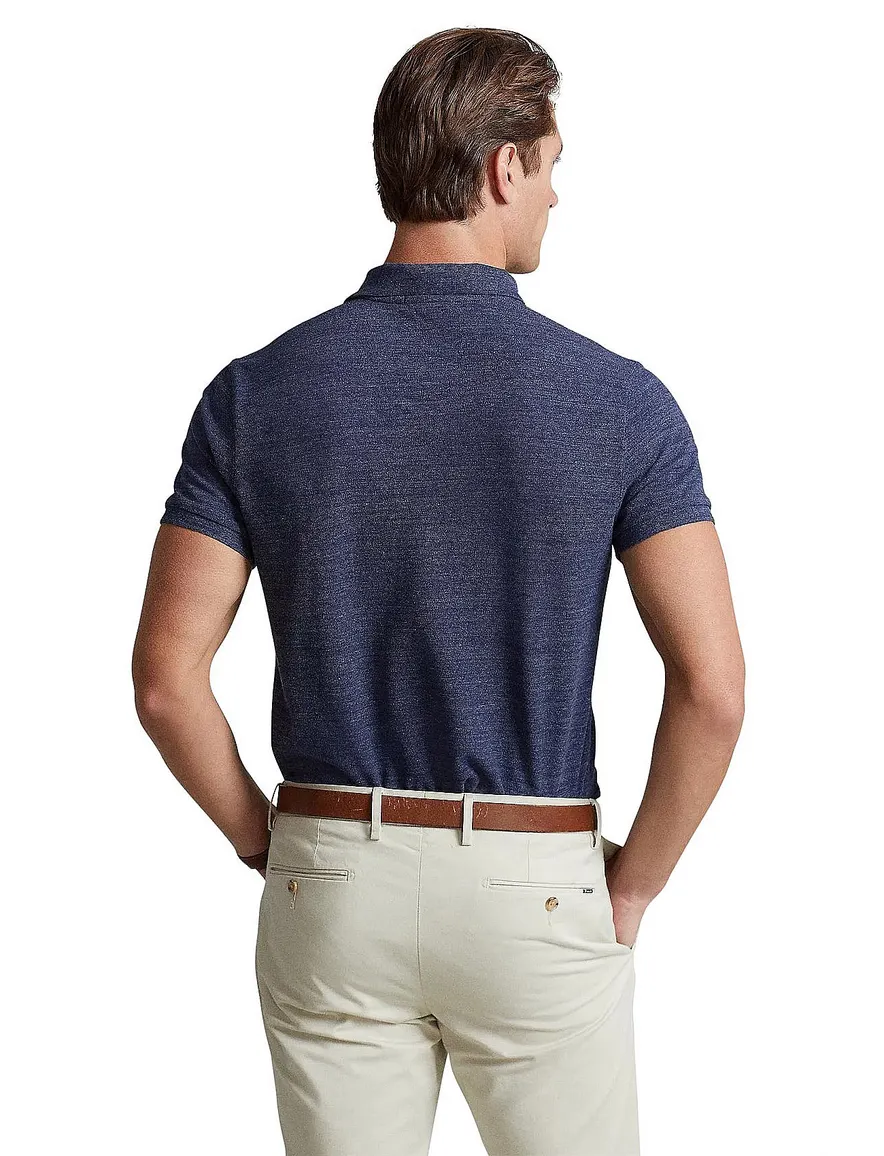 Polo Ralph Lauren polo 2 knoops normale fit blauw effen