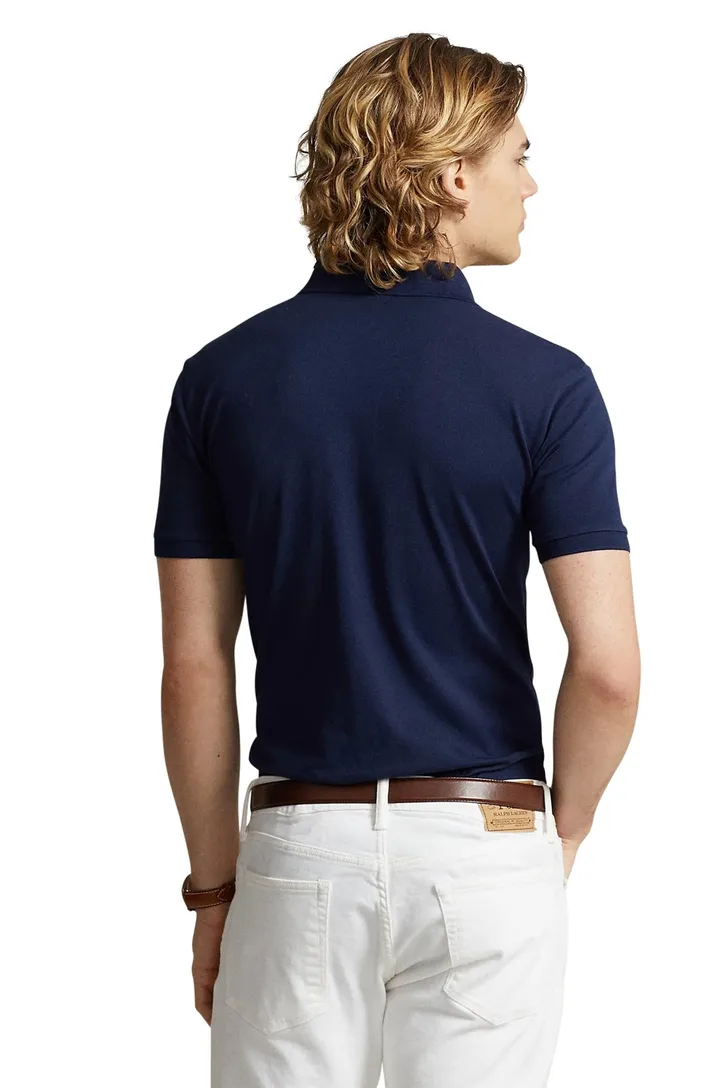 Ralph Lauren slim fit polo navy stretch
