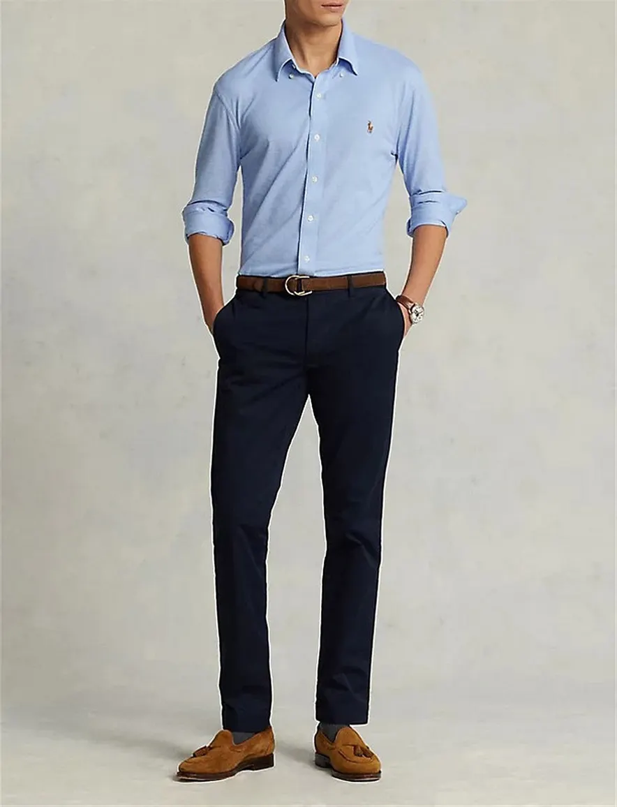 Ralph Lauren pantalon donkerblauw slim fit