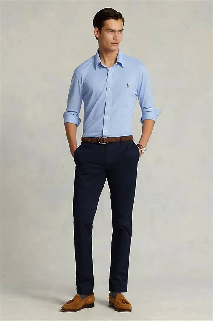 Ralph Lauren slim fit pantalon navy