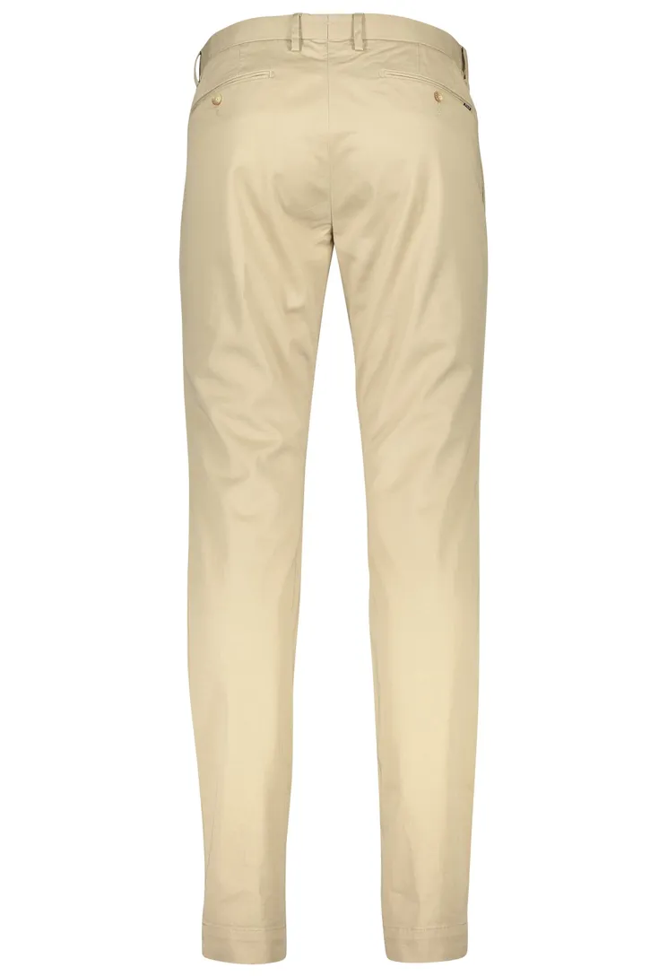 Polo Ralph Lauren katoenen broek beige effen slim fit