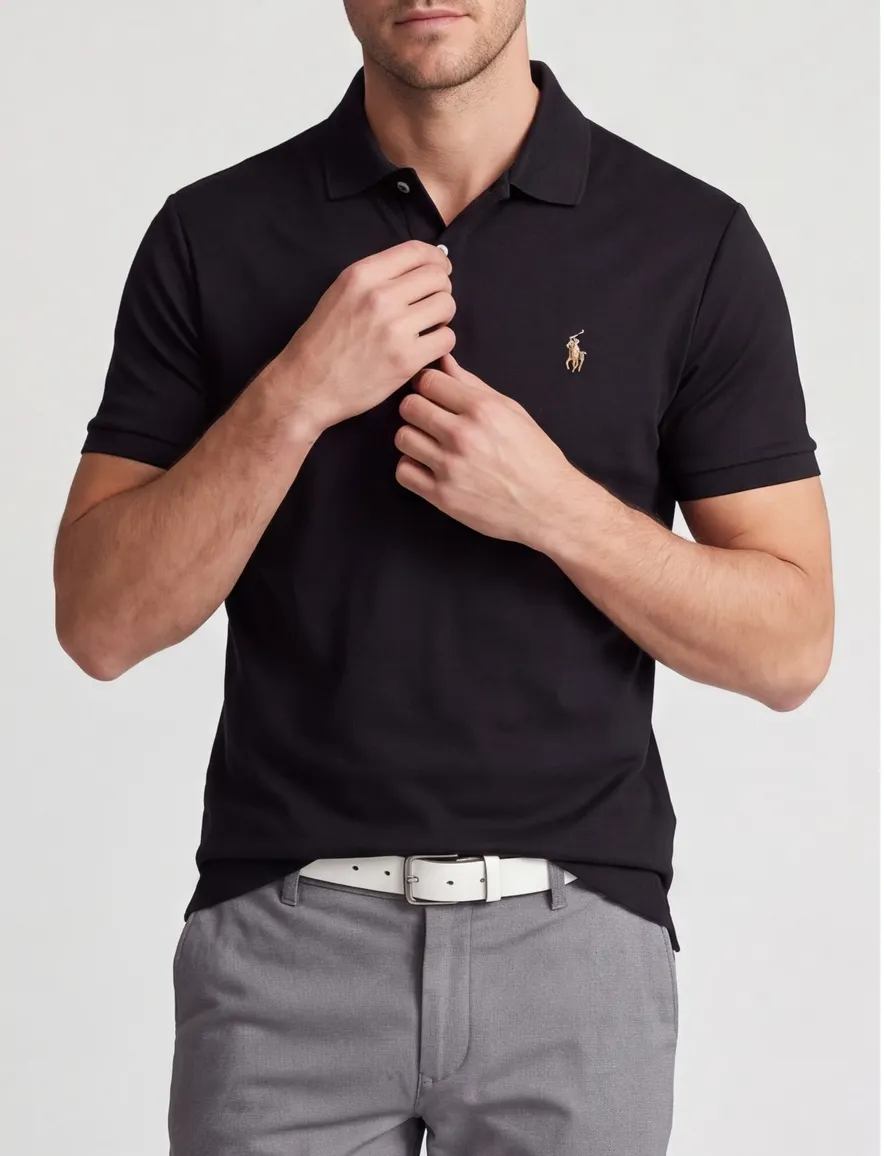 Polo Ralph Lauren polo zwart slim fit