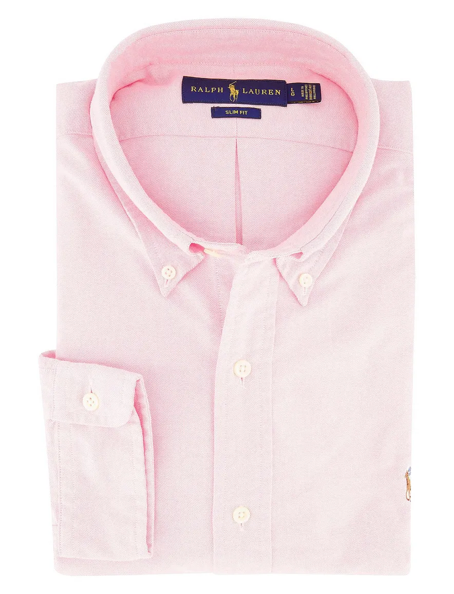 Overhemd Ralph Lauren Slim Fit lichtroze