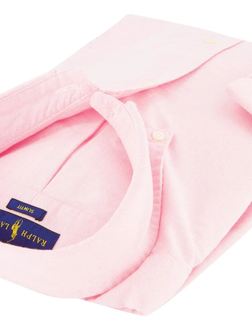 Overhemd Ralph Lauren Slim Fit lichtroze