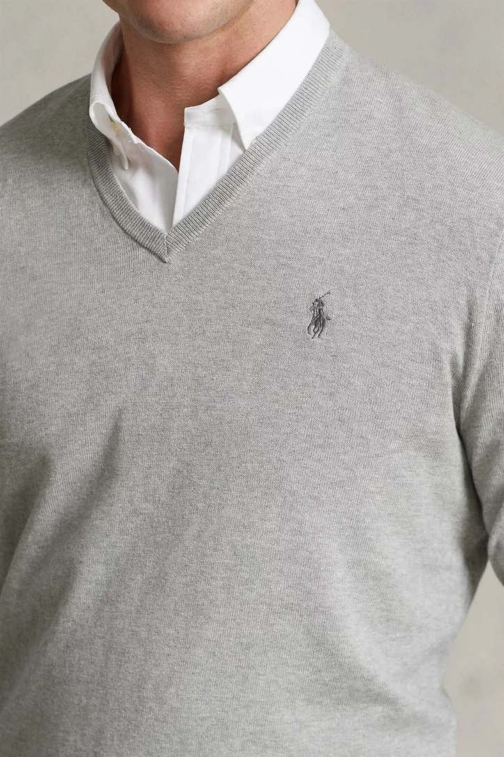 Ralph Lauren trui v-hals Slim Fit katoen