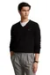 Ralph Lauren trui v-hals Slim Fit katoen zwart