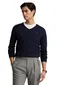 Ralph Lauren trui v-hals donkerblauw Slim Fit