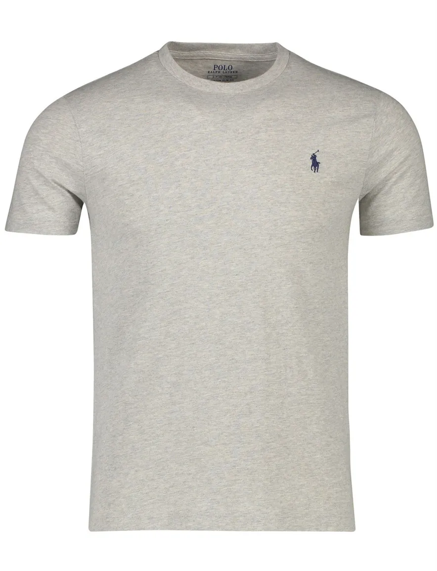 T-shirt Ralph Lauren Custom Slim Fit grijs