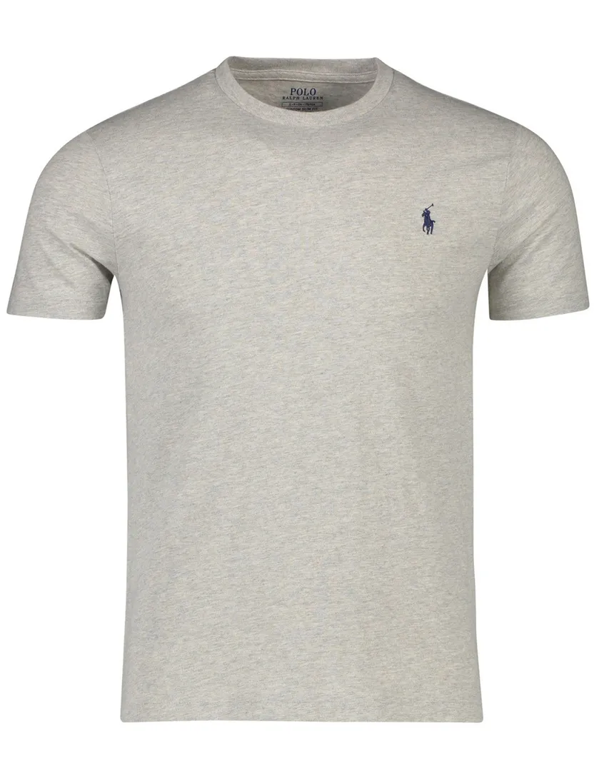 T-shirt Ralph Lauren grijs Custom Slim Fit