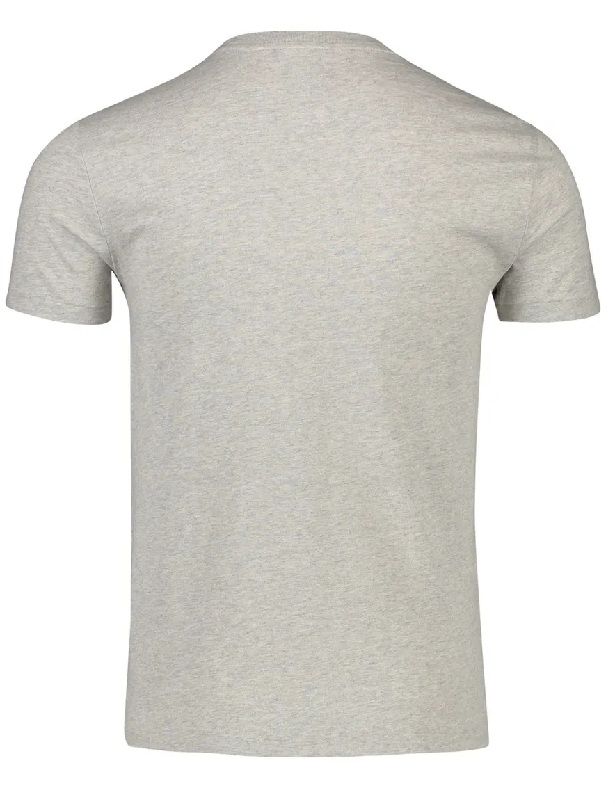 T-shirt Ralph Lauren Custom Slim Fit grijs