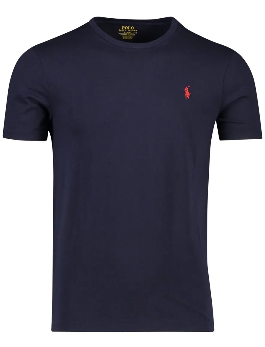T-shirt Ralph Lauren navy Custom Slim Fit