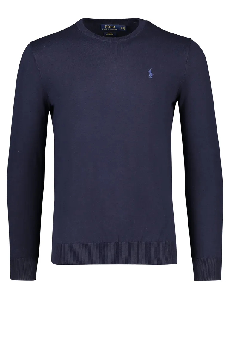 Ralph Lauren sweater ronde hals Slim Fit navy