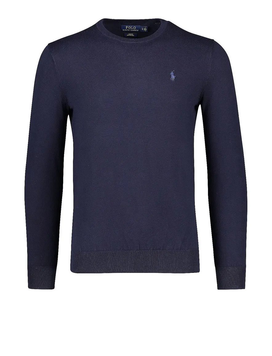 Ralph Lauren sweater ronde hals Slim Fit navy