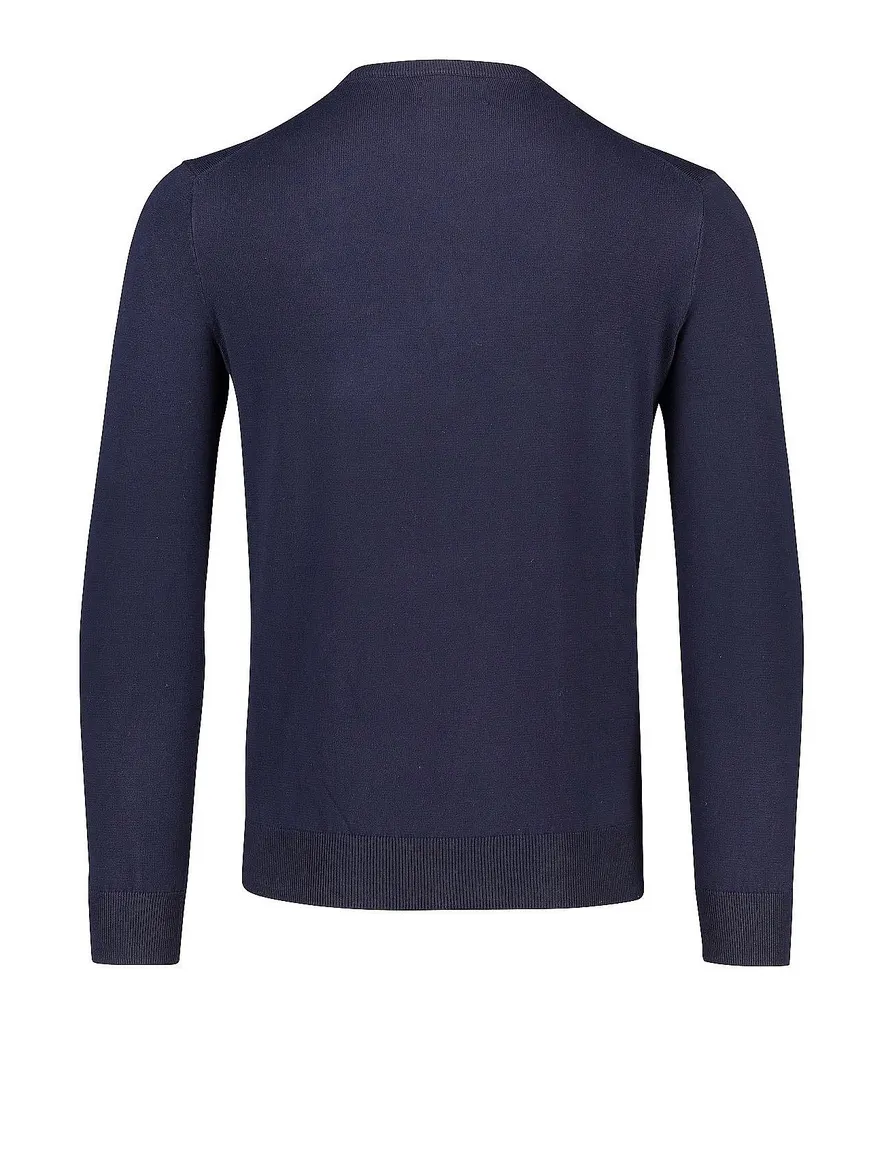 Ralph Lauren sweater ronde hals Slim Fit navy