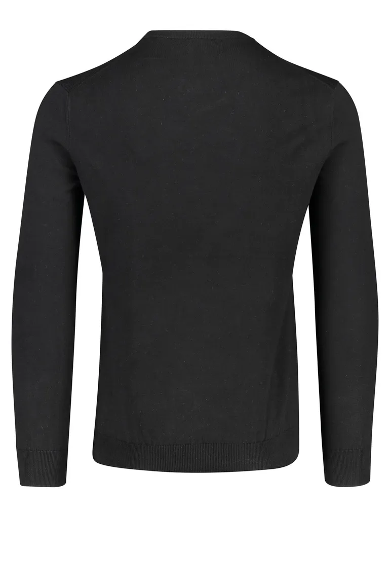Ralph Lauren Slim Fit trui ronde hals zwart