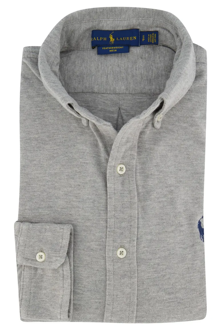 Ralph Lauren overhemd button down grijs