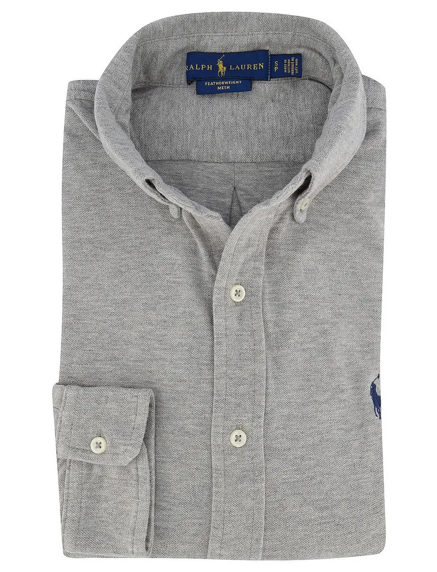 Ralph Lauren overhemd button down grijs