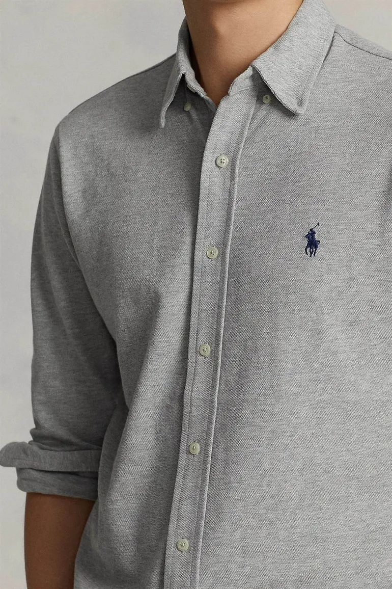 Ralph Lauren overhemd button down grijs