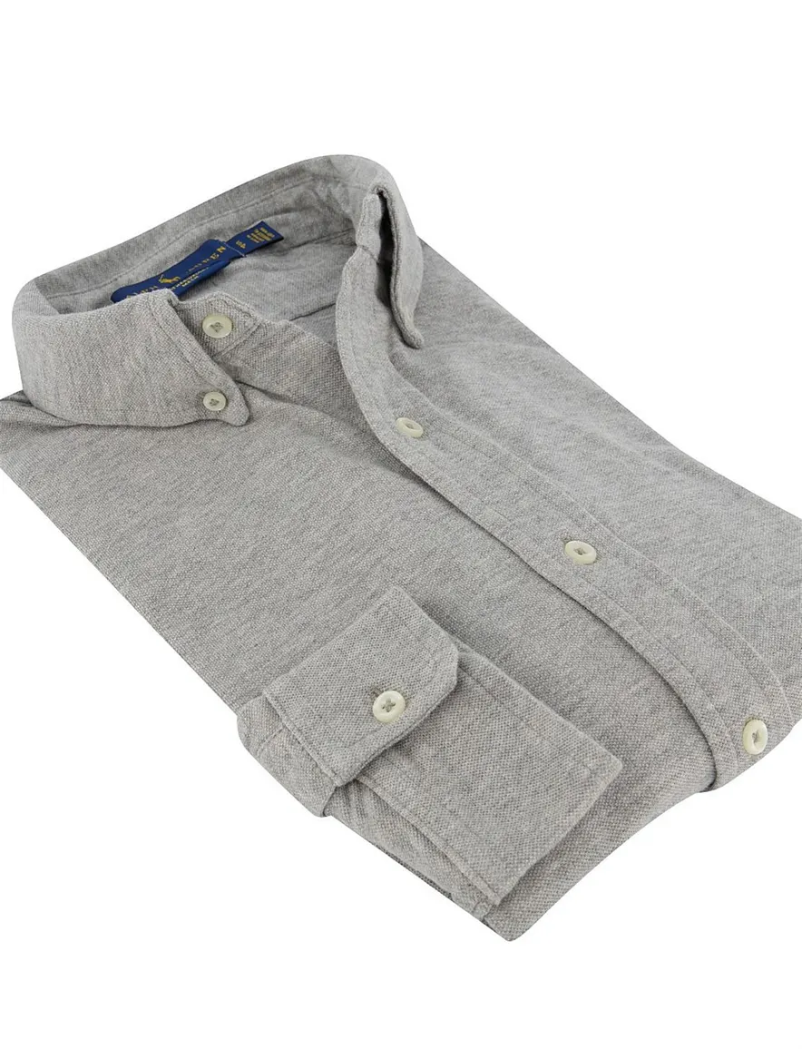 Ralph Lauren overhemd button down grijs
