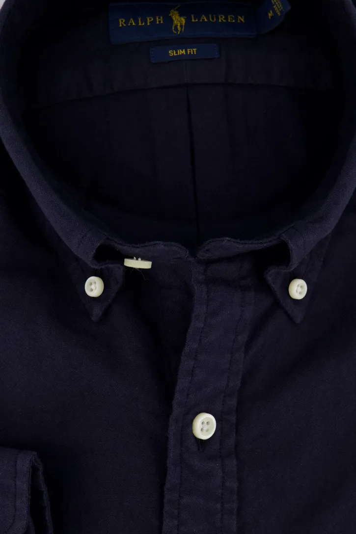 Ralph Lauren overhemd slim fit oxford Navy