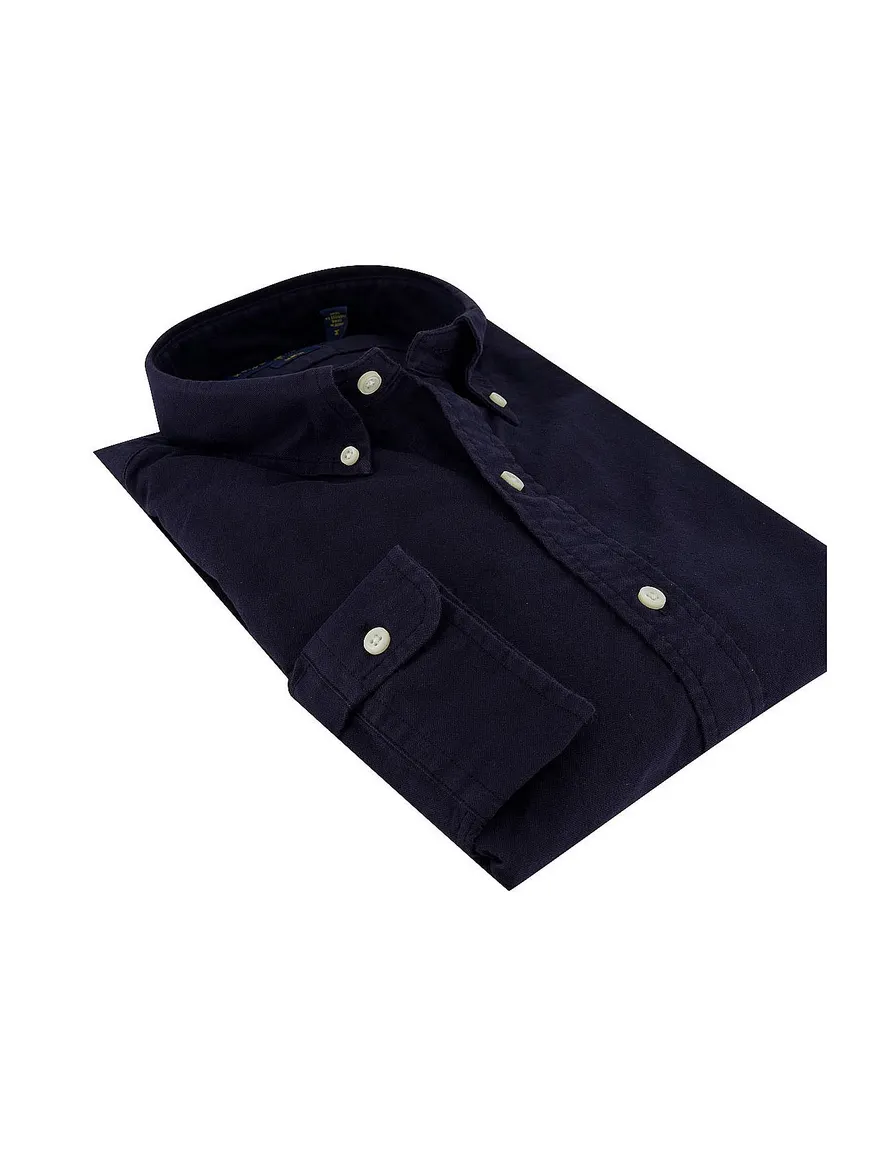 Overhemd Ralph Lauren donkerblauw Slim Fit