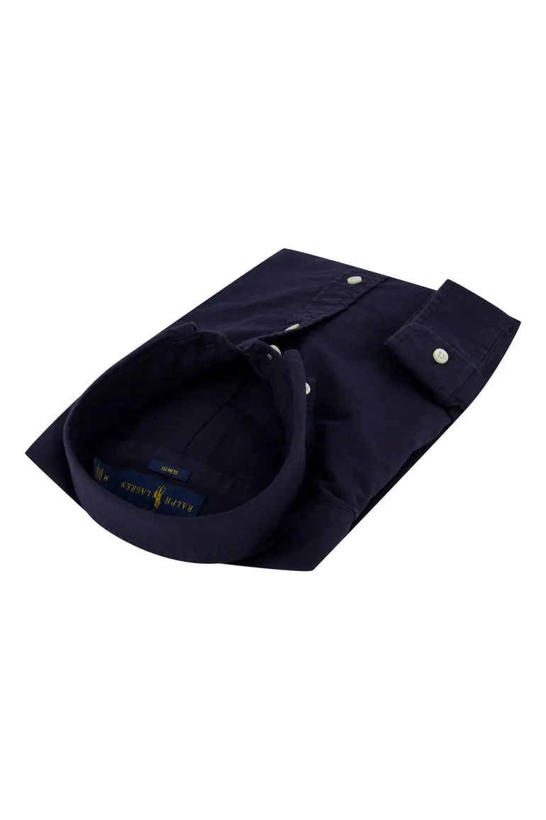 Overhemd Ralph Lauren donkerblauw Slim Fit