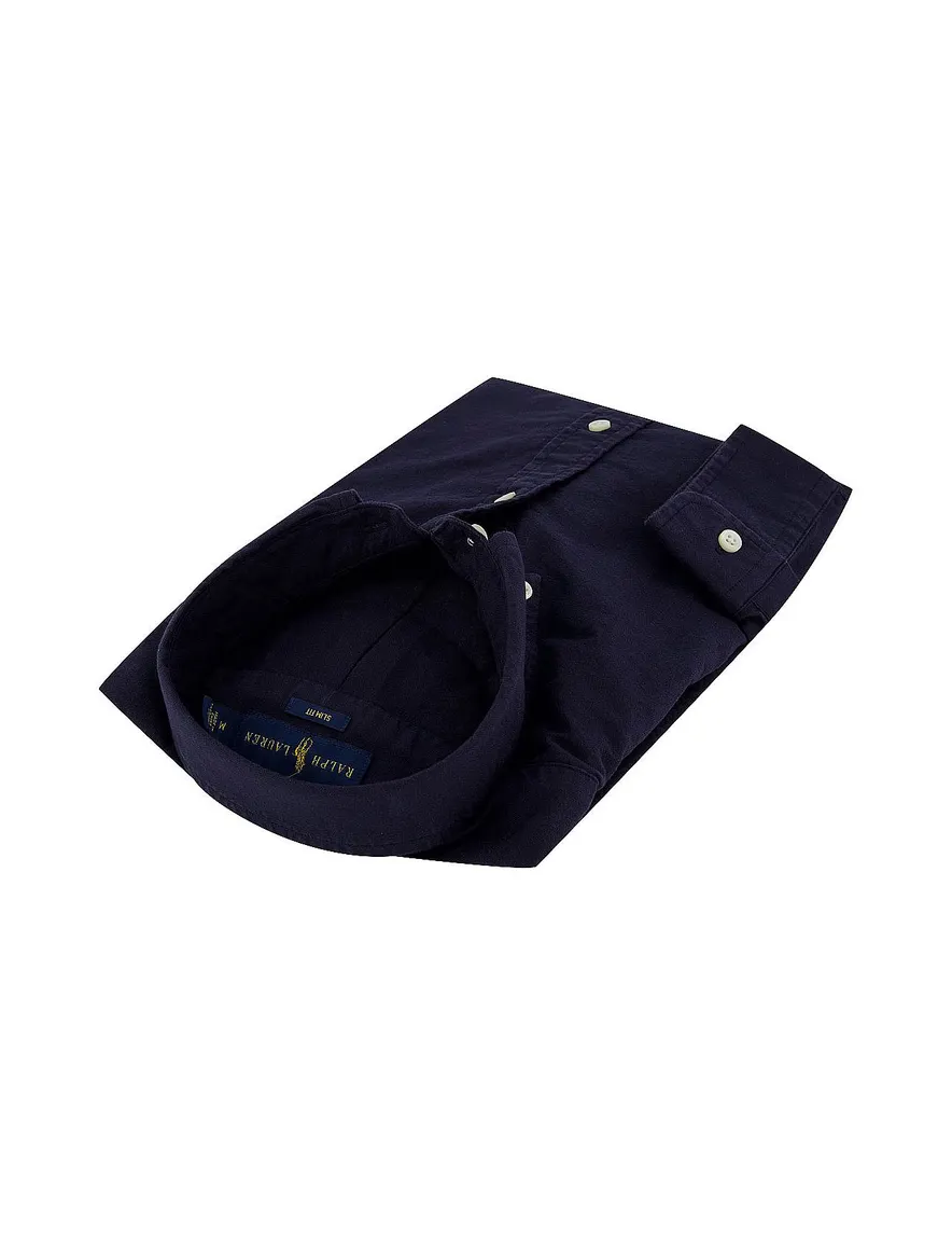 Overhemd Ralph Lauren donkerblauw Slim Fit