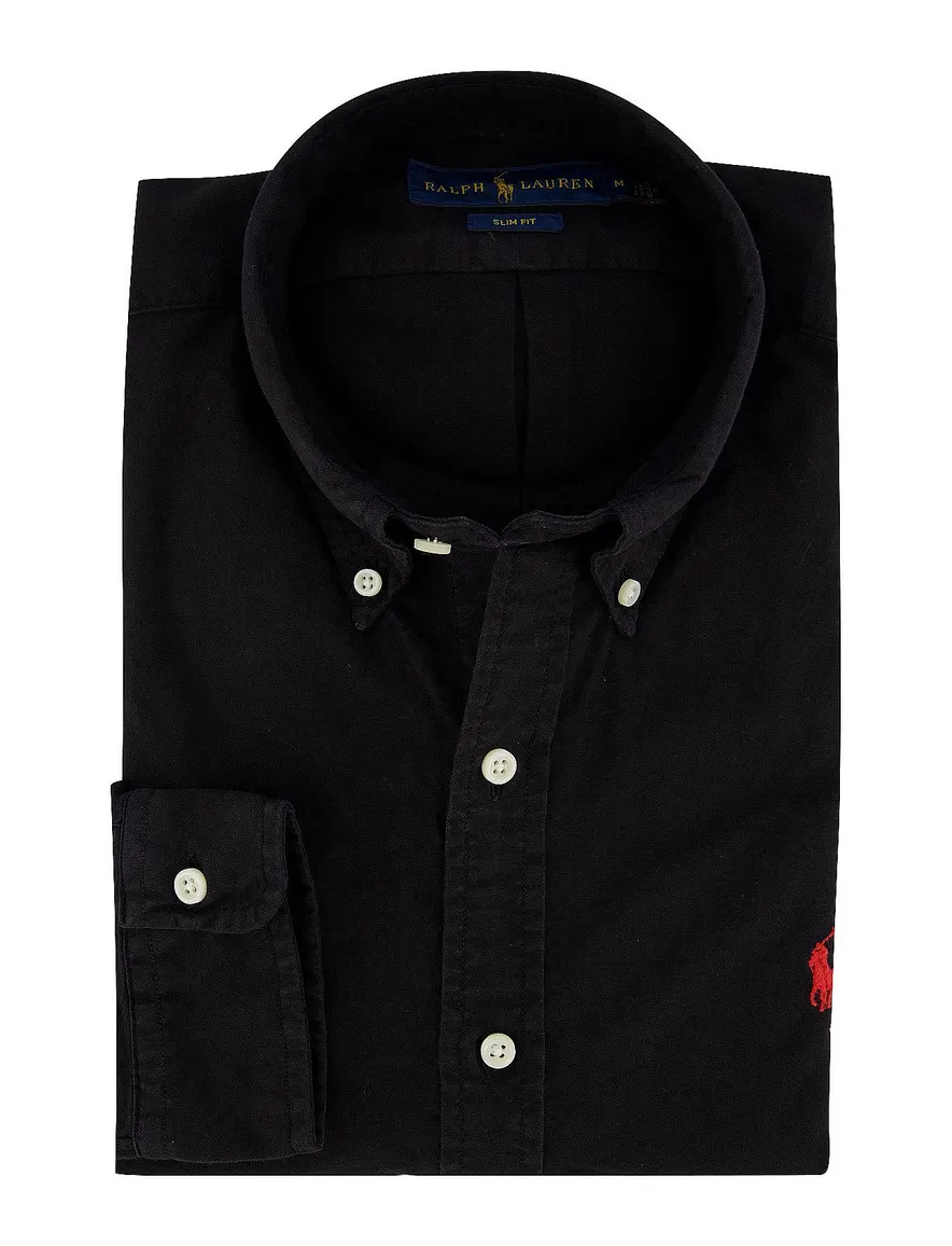 Overhemd Ralph Lauren zwart button down