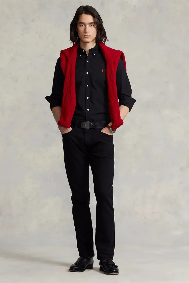 Overhemd Ralph Lauren zwart button down