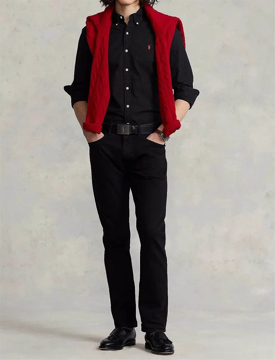 Overhemd Ralph Lauren zwart button down
