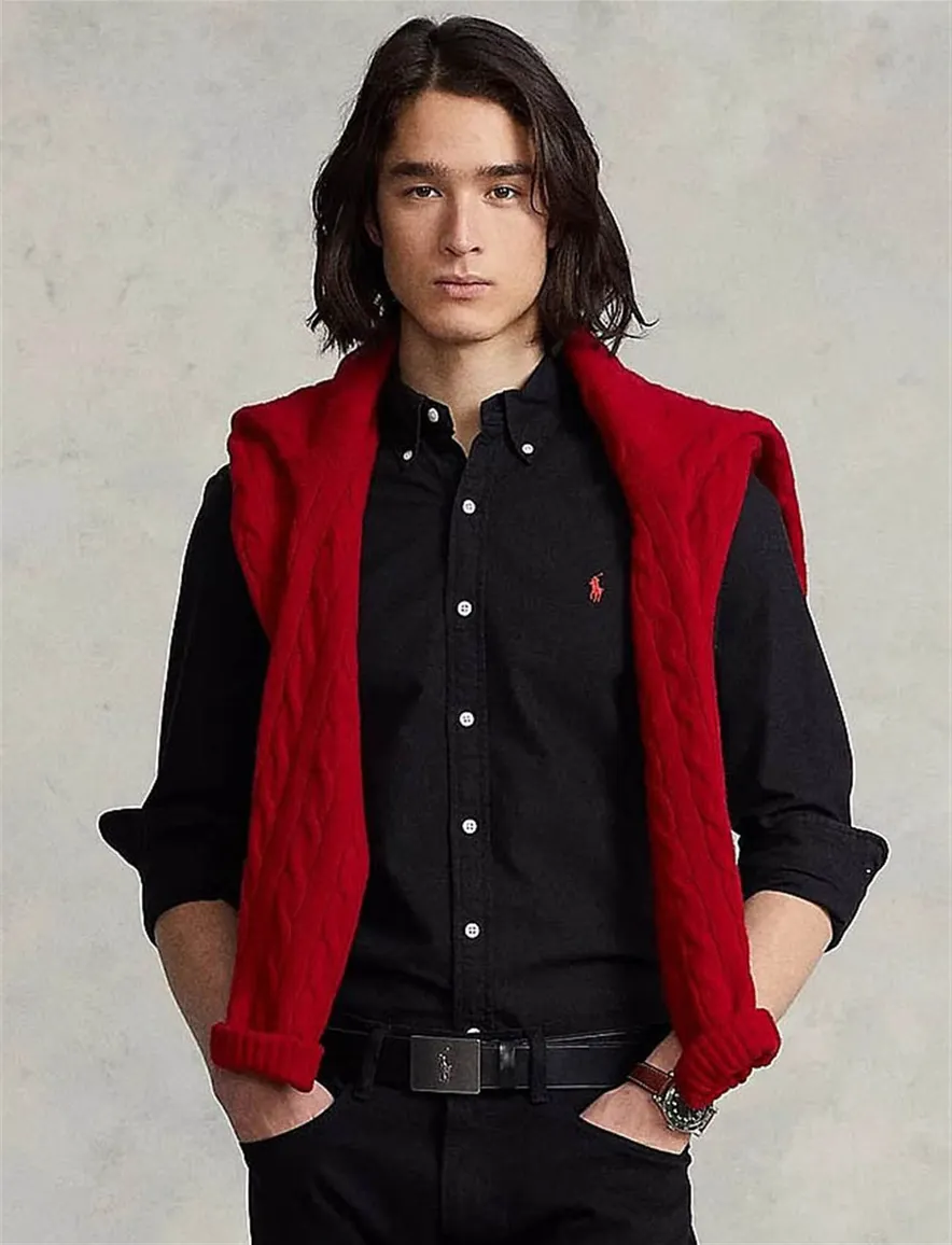 Overhemd Ralph Lauren zwart button down
