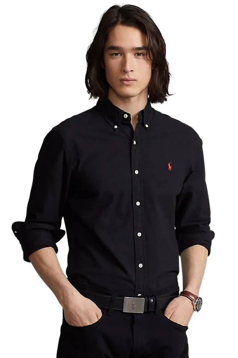 Overhemd Ralph Lauren zwart button down