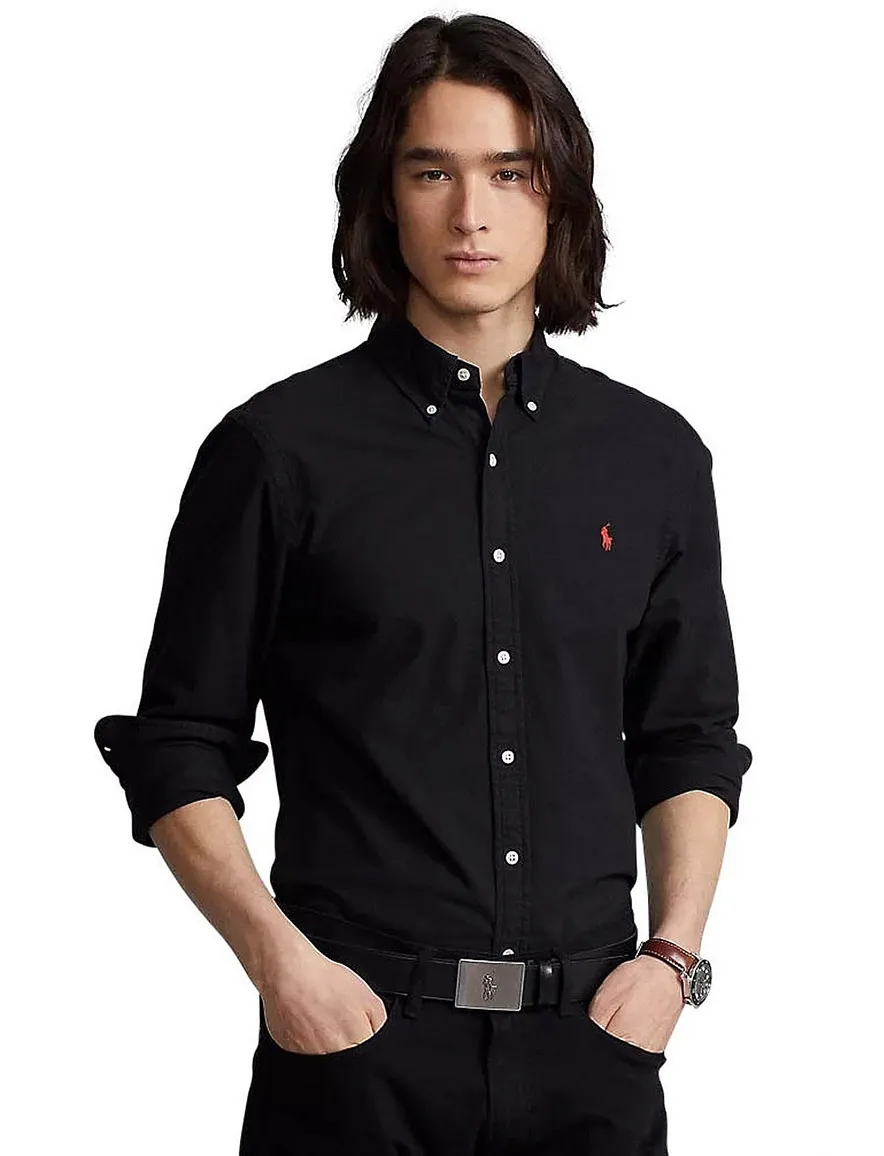 Overhemd Ralph Lauren zwart button down