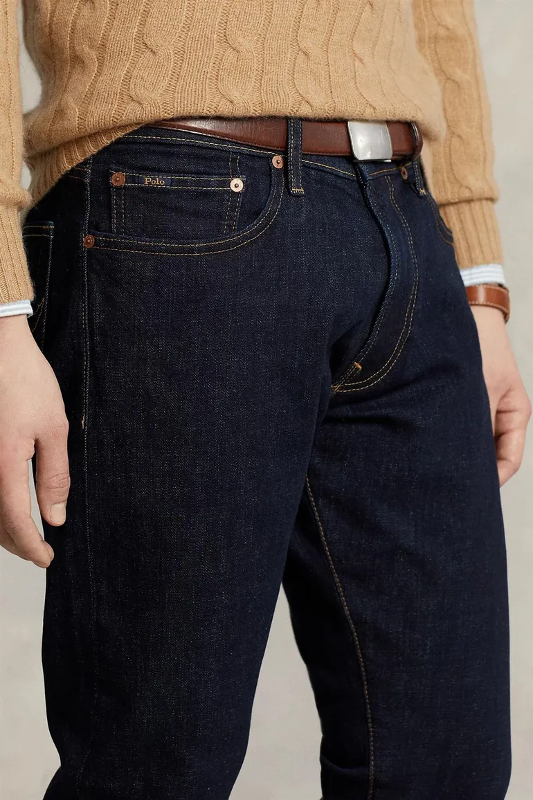 Ralph Lauren 5-pocket slim denim donkerblauw