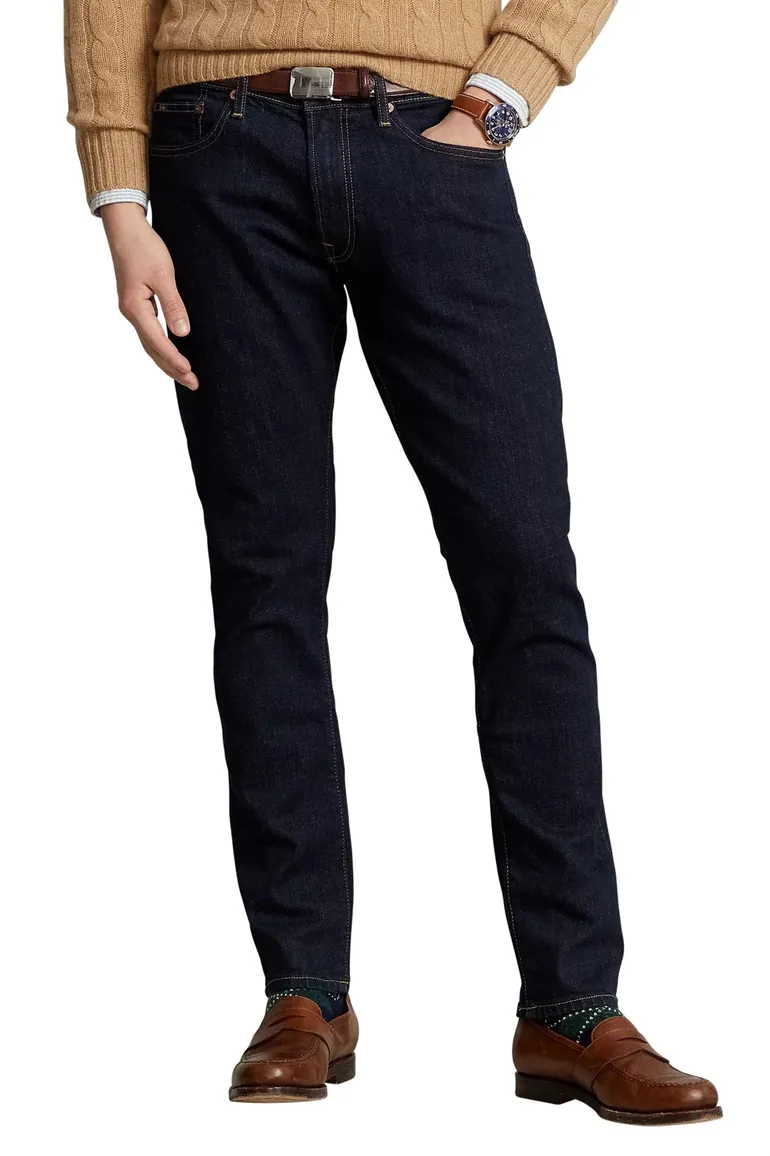 Ralph Lauren 5-pocket slim denim donkerblauw
