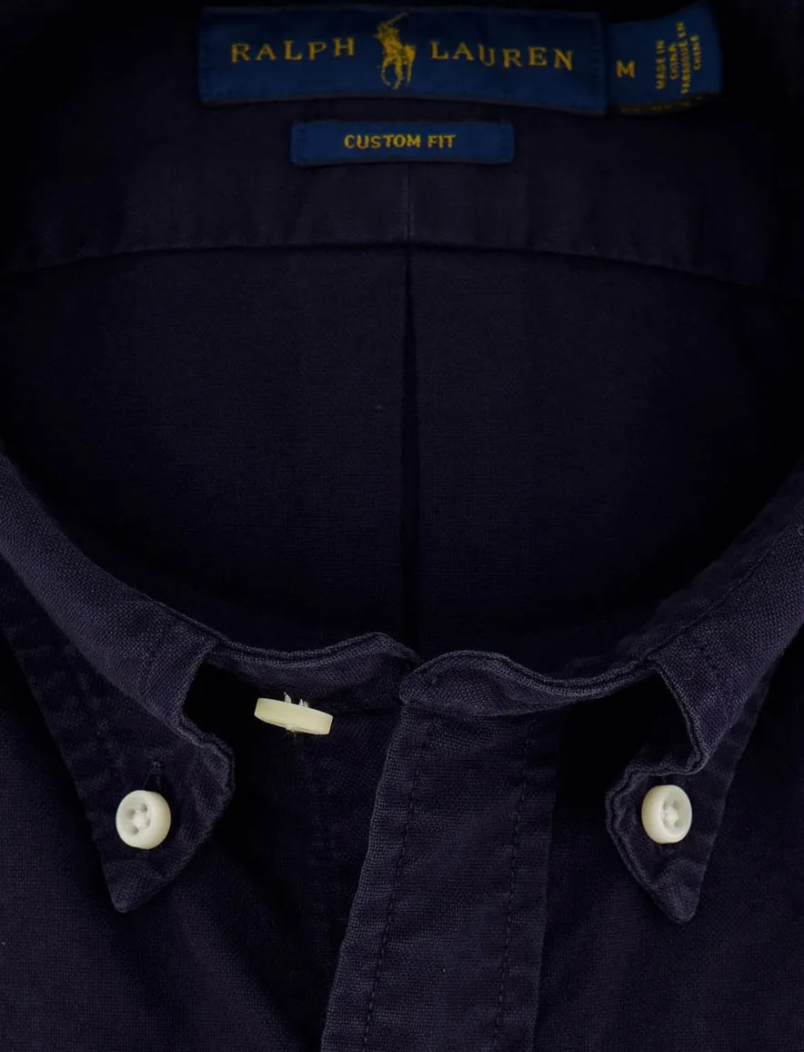 Overhemd Ralph Lauren donkerblauw Custom Fit