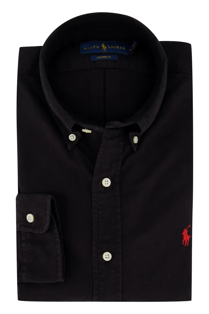 Overhemd Ralph Lauren zwart Custom Fit