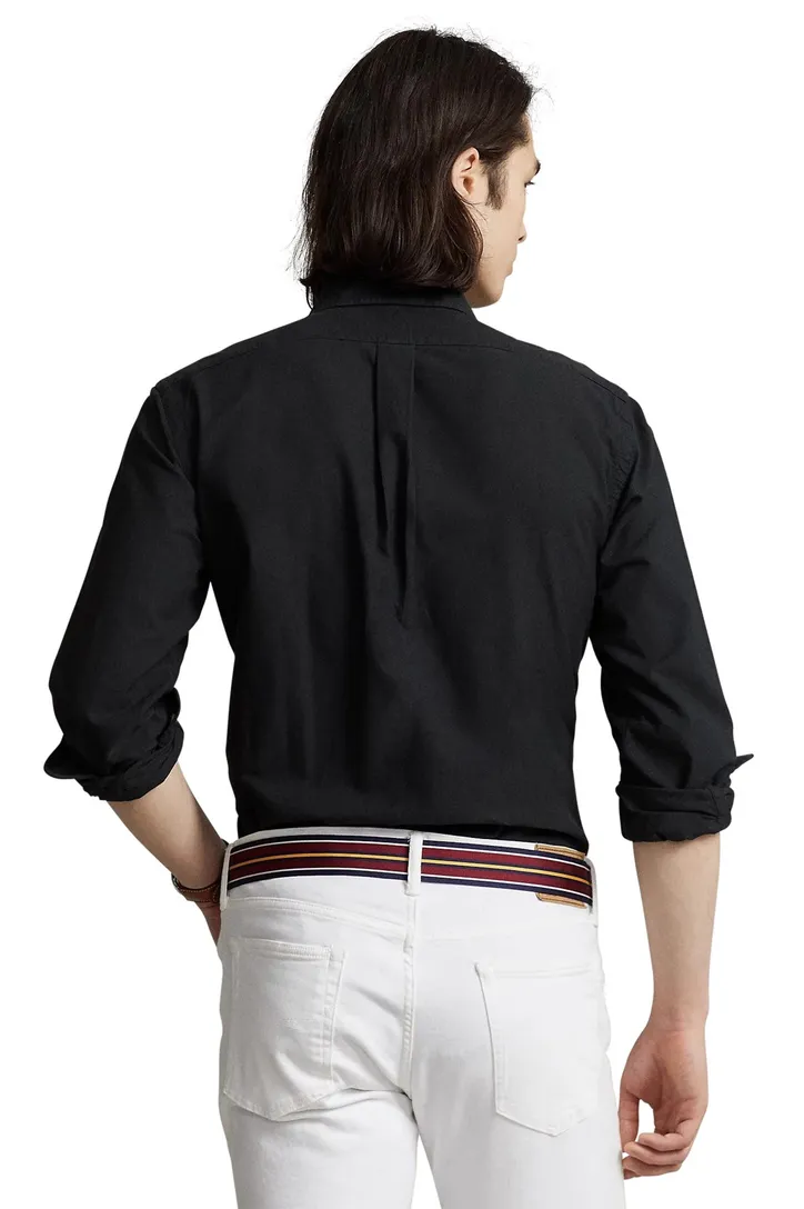Overhemd Ralph Lauren zwart Custom Fit