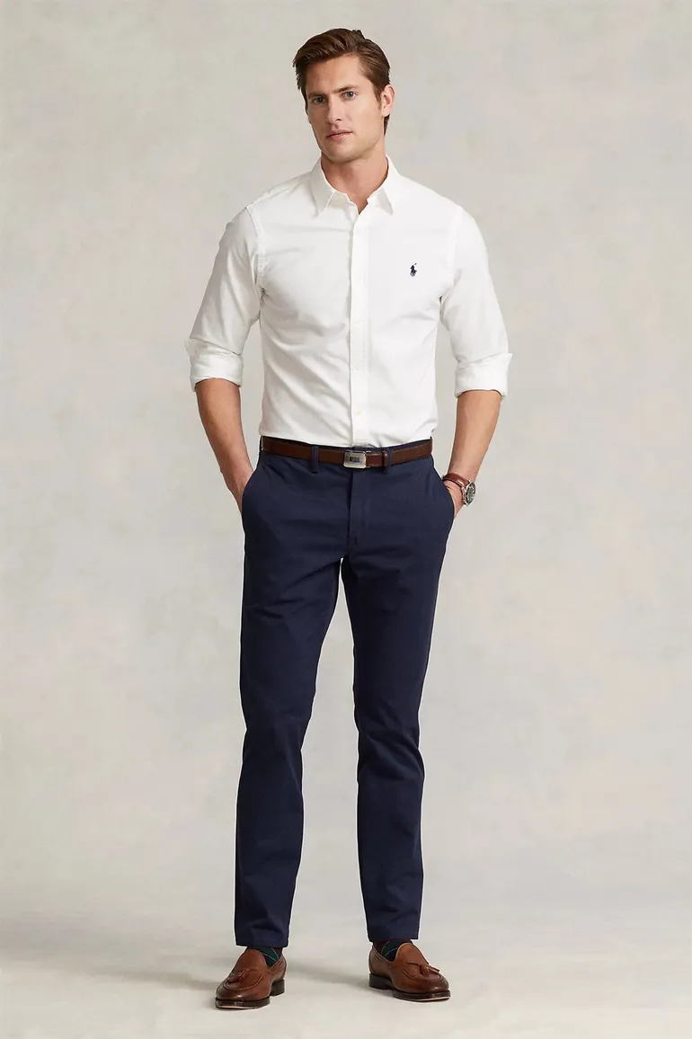 Overhemd Ralph Lauren wit Slim Fit