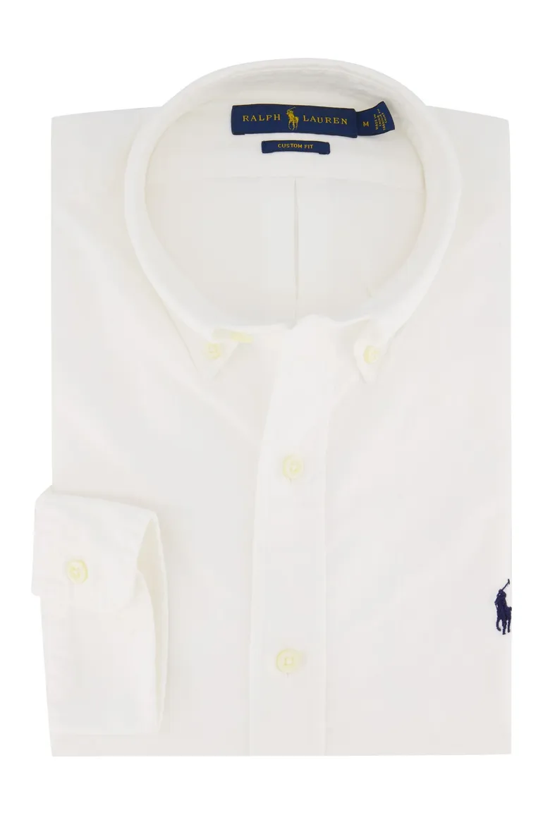 Wit overhemd heren Ralph Lauren Custom Fit