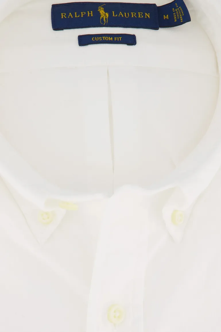 Wit overhemd heren Ralph Lauren Custom Fit